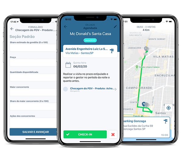 Custom Forms, Checklist and Picture about the Visits