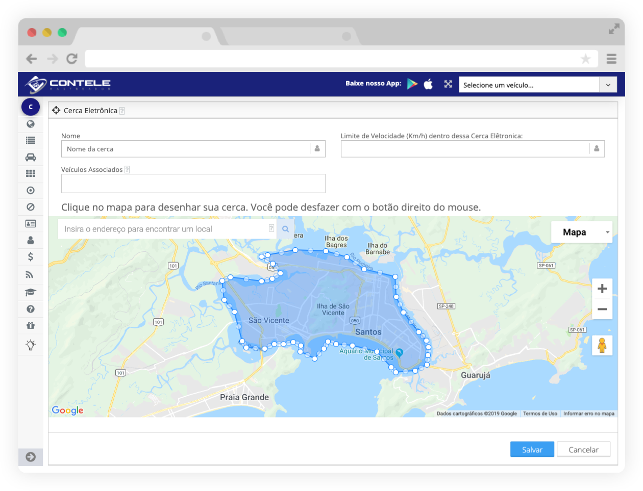 Determine where your vehicles can travel - Contele Fleet Tracker Determine where your vehicles can travel